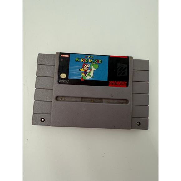 Super Mario WorldSNES CartridgeTested WorksClassic Super Nintendo Game